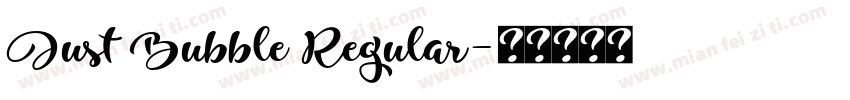 Just Bubble Regular字体转换